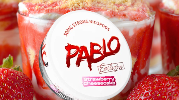 Indulge in Sweet Delight with Pablo Strawberry Cheesecake Nicotine Pouches