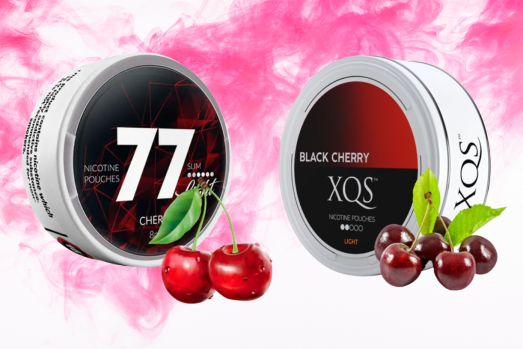 XQS Black Cherry vs. 77 Cherry Nicotine Pouches: A Battle of Bold Flavor and Smooth Satisfaction