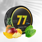 77 Tropical Mint Nicotine Pouches – Extra Strong, Refreshing Tropical Fruit Flavor